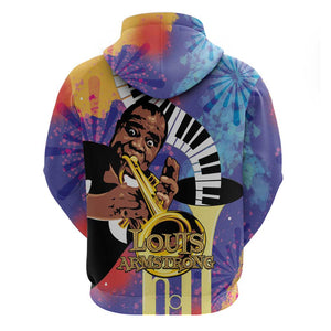 Satchmofest What a Wonderful World Hoodie King Of Jazz SummerFest - African Pride