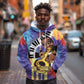 Satchmofest What a Wonderful World Hoodie King Of Jazz SummerFest - African Pride