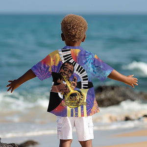 Satchmofest What a Wonderful World Kid Hawaiian Shirt King Of Jazz SummerFest - African Pride