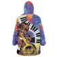 Satchmofest What a Wonderful World Kid Wearable Blanket Hoodie King Of Jazz SummerFest - African Pride