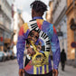 Satchmofest What a Wonderful World Long Sleeve Button Shirt King Of Jazz SummerFest - African Pride