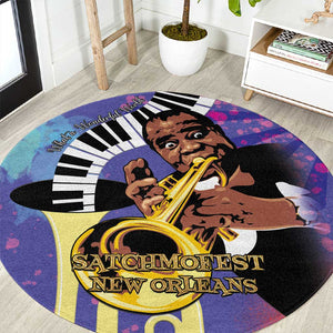Satchmofest What a Wonderful World Round Carpet King Of Jazz SummerFest - African Pride