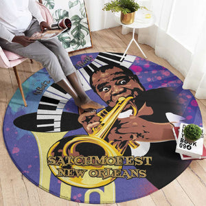 Satchmofest What a Wonderful World Round Carpet King Of Jazz SummerFest - African Pride