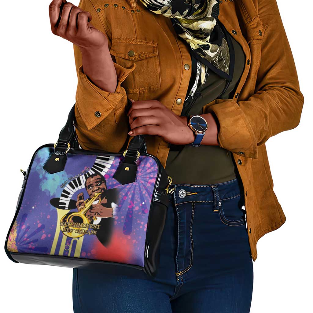 Satchmofest What a Wonderful World Shoulder Handbag King Of Jazz SummerFest - African Pride