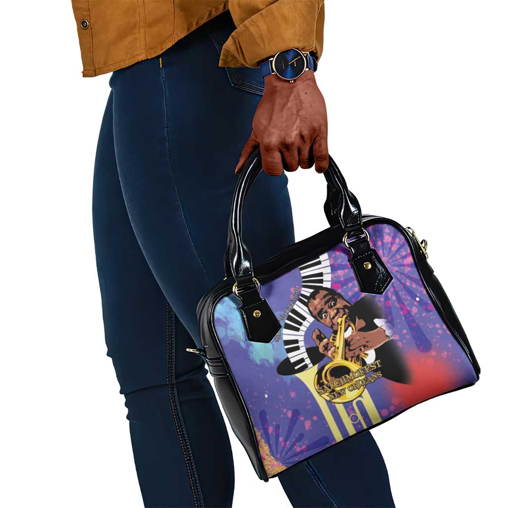 Satchmofest What a Wonderful World Shoulder Handbag King Of Jazz SummerFest - African Pride