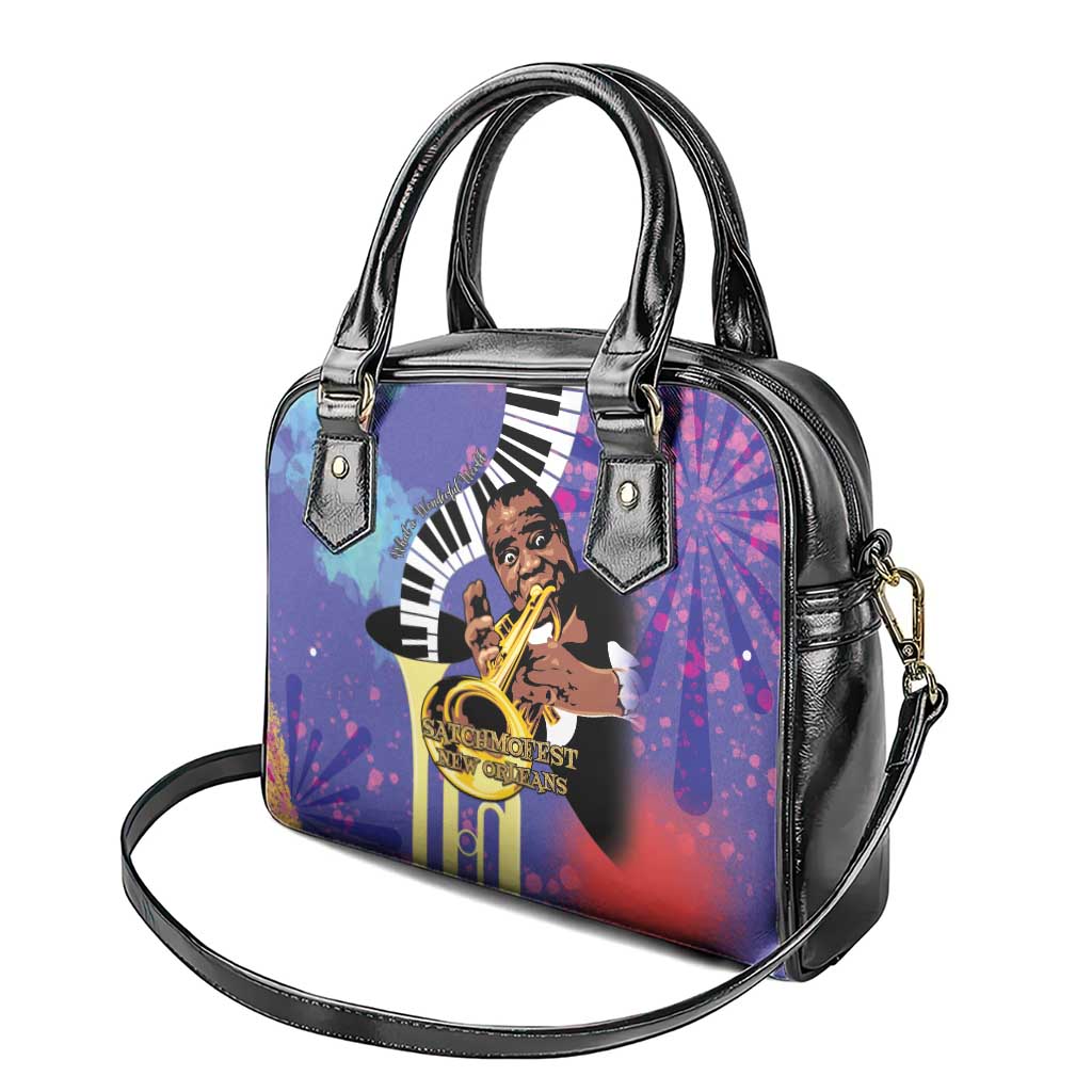 Satchmofest What a Wonderful World Shoulder Handbag King Of Jazz SummerFest - African Pride