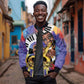 Satchmofest What a Wonderful World Sleeve Zip Bomber Jacket King Of Jazz SummerFest - African Pride