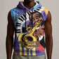 Satchmofest What a Wonderful World Sleeveless Hoodie King Of Jazz SummerFest - African Pride