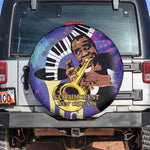 Satchmofest What a Wonderful World Spare Tire Cover King Of Jazz SummerFest - African Pride