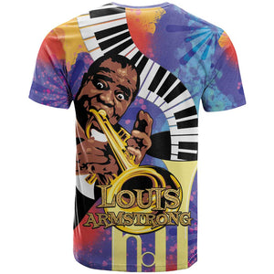 Satchmofest What a Wonderful World T shirt King Of Jazz SummerFest - African Pride