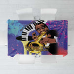 Satchmofest What a Wonderful World Tablecloth King Of Jazz SummerFest - African Pride