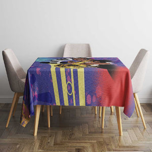 Satchmofest What a Wonderful World Tablecloth King Of Jazz SummerFest - African Pride