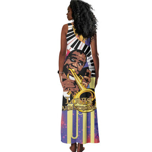 Satchmofest What a Wonderful World Tank Maxi Dress King Of Jazz SummerFest - African Pride