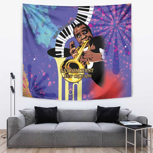 Satchmofest What a Wonderful World Tapestry King Of Jazz SummerFest - African Pride