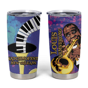 Satchmofest What a Wonderful World Tumbler Cup King Of Jazz SummerFest - African Pride