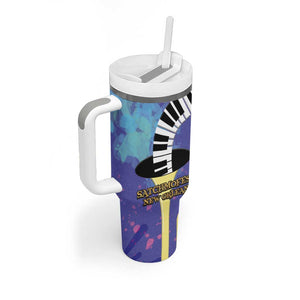 Satchmofest What a Wonderful World Tumbler With Handle King Of Jazz SummerFest - African Pride