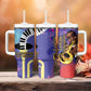 Satchmofest What a Wonderful World Tumbler With Handle King Of Jazz SummerFest - African Pride
