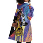 Satchmofest What a Wonderful World Wearable Blanket Hoodie King Of Jazz SummerFest - African Pride