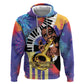Satchmofest What a Wonderful World Zip Hoodie King Of Jazz SummerFest - African Pride