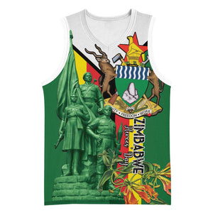Personalized Zimbabwe Heroes' Day Basketball Jersey Nyika yeZimbabwe Monument - Coat Of Arms - African Pride