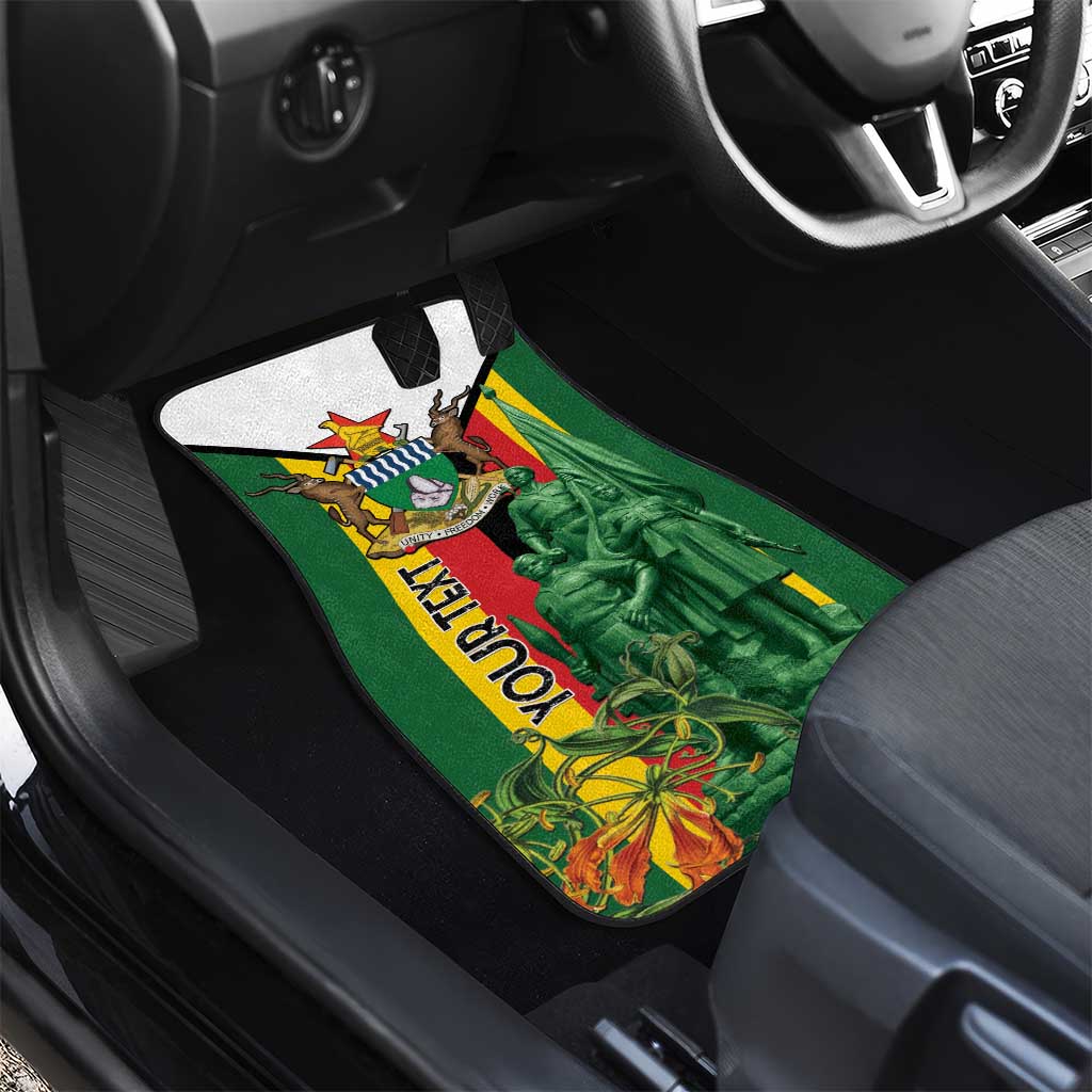Zimbabwe Heroes' Day Car Mats Nyika yeZimbabwe Monument - Coat Of Arms - African Pride