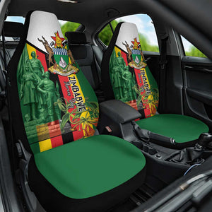 Zimbabwe Heroes' Day Car Seat Cover Nyika yeZimbabwe Monument - Coat Of Arms - African Pride