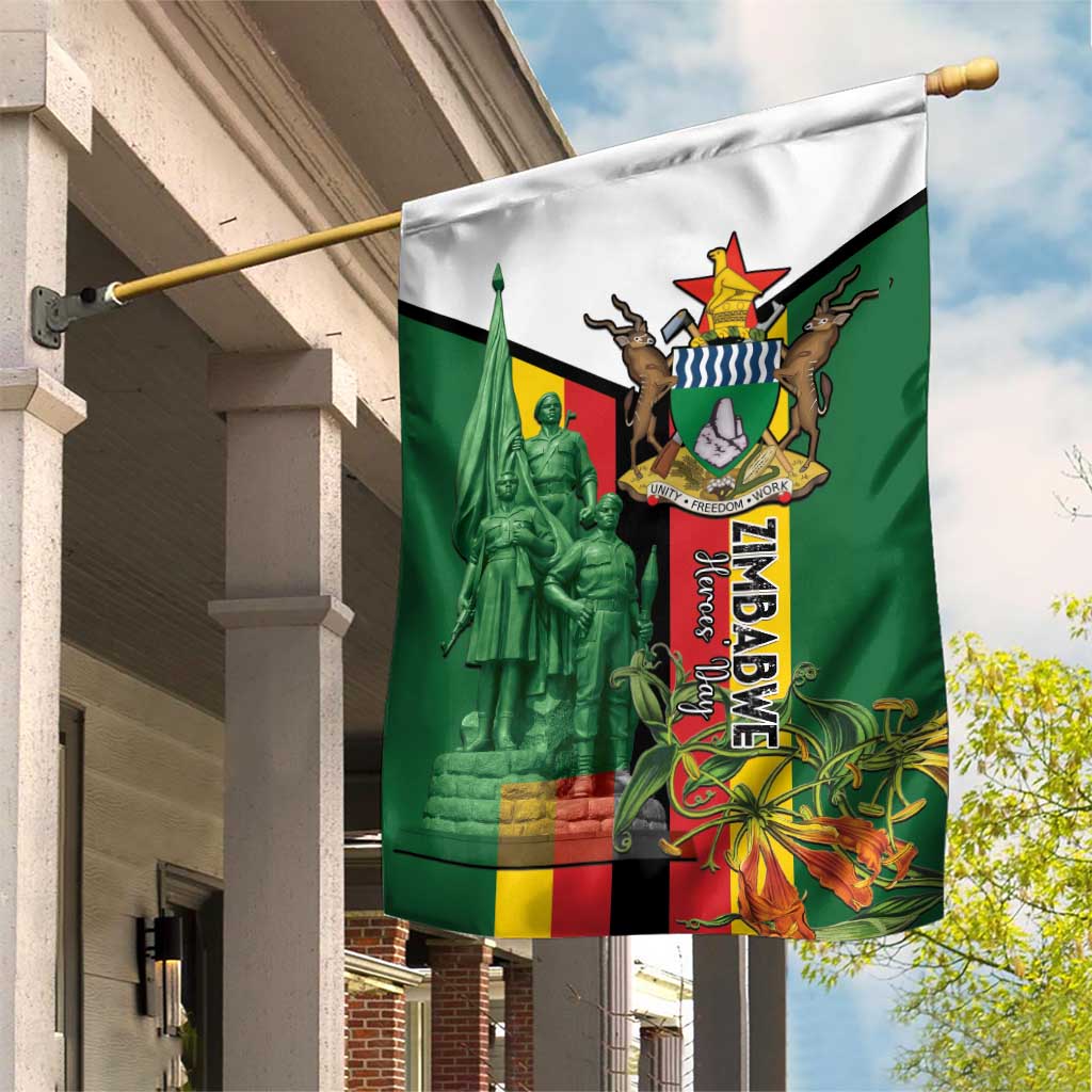 Zimbabwe Heroes' Day Garden Flag Nyika yeZimbabwe Monument - Coat Of Arms - African Pride
