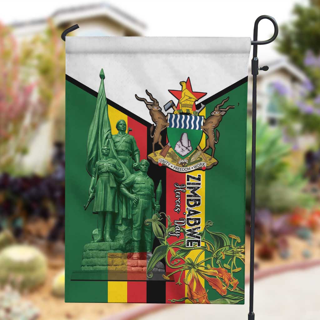 Zimbabwe Heroes' Day Garden Flag Nyika yeZimbabwe Monument - Coat Of Arms - African Pride