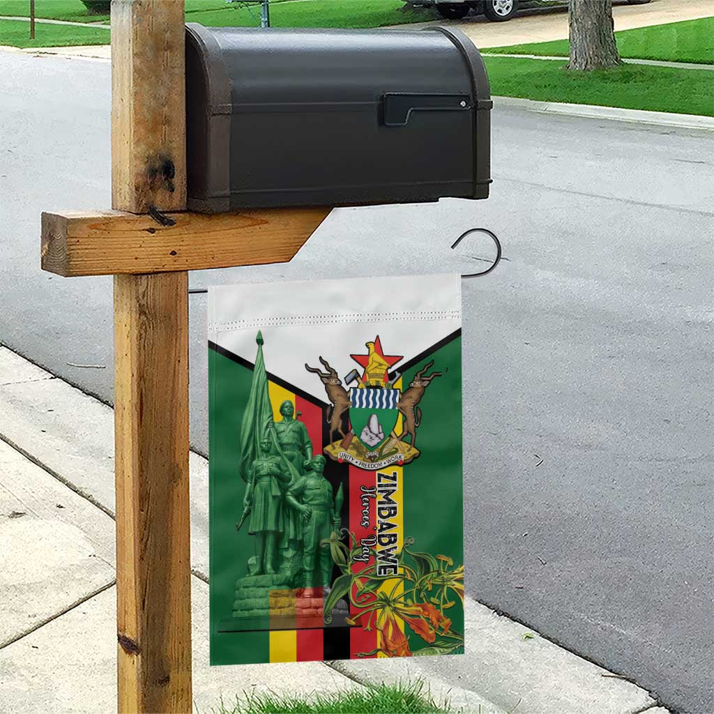 Zimbabwe Heroes' Day Garden Flag Nyika yeZimbabwe Monument - Coat Of Arms - African Pride