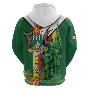Personalized Zimbabwe Heroes' Day Hoodie Nyika yeZimbabwe Monument - Coat Of Arms - African Pride