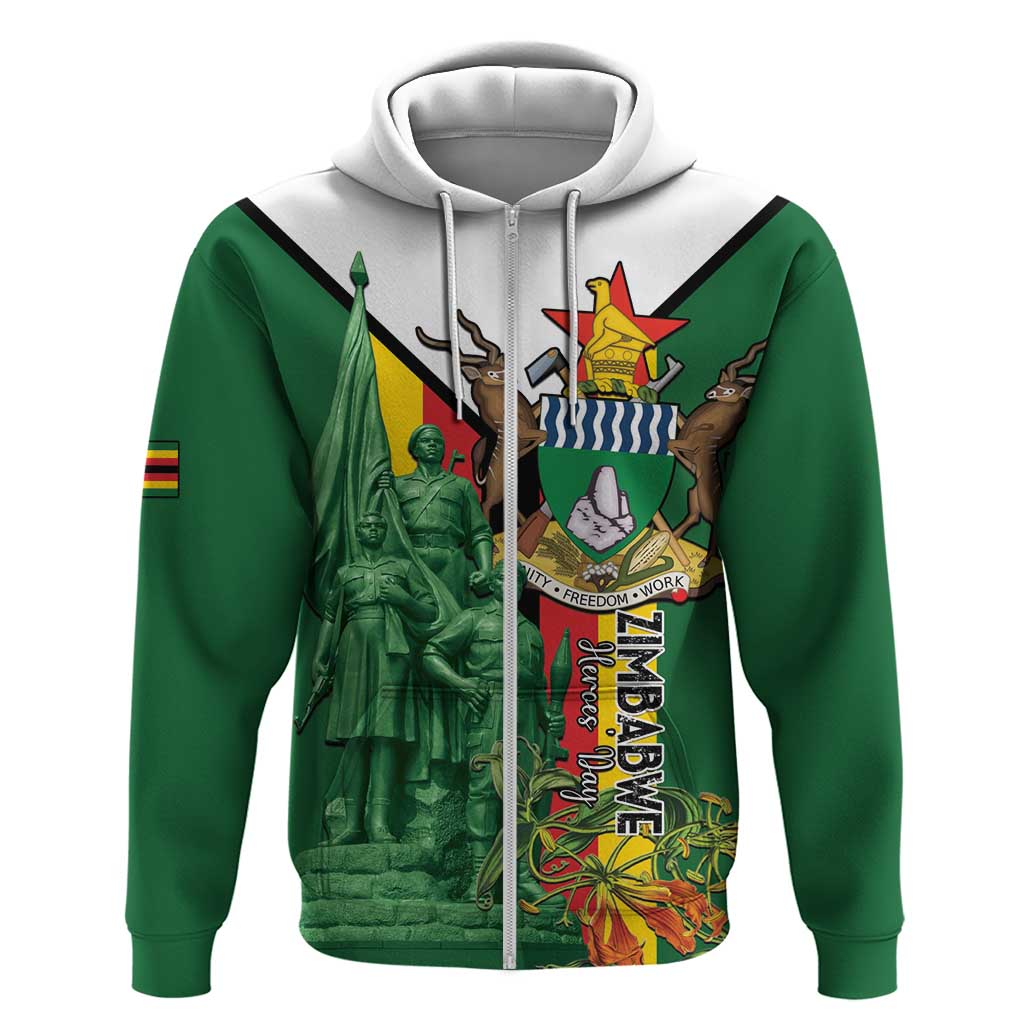 Personalized Zimbabwe Heroes' Day Hoodie Nyika yeZimbabwe Monument - Coat Of Arms - African Pride