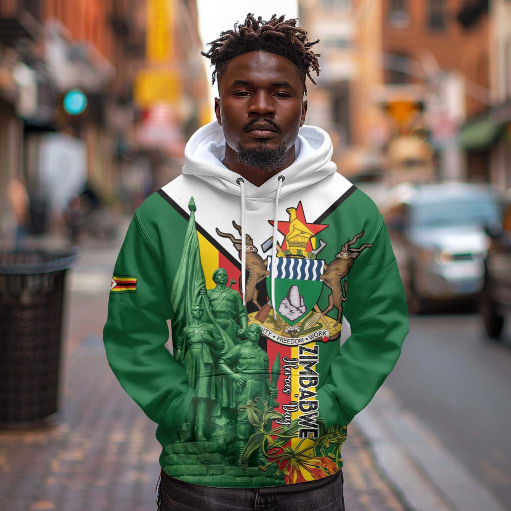 Personalized Zimbabwe Heroes' Day Hoodie Nyika yeZimbabwe Monument - Coat Of Arms - African Pride