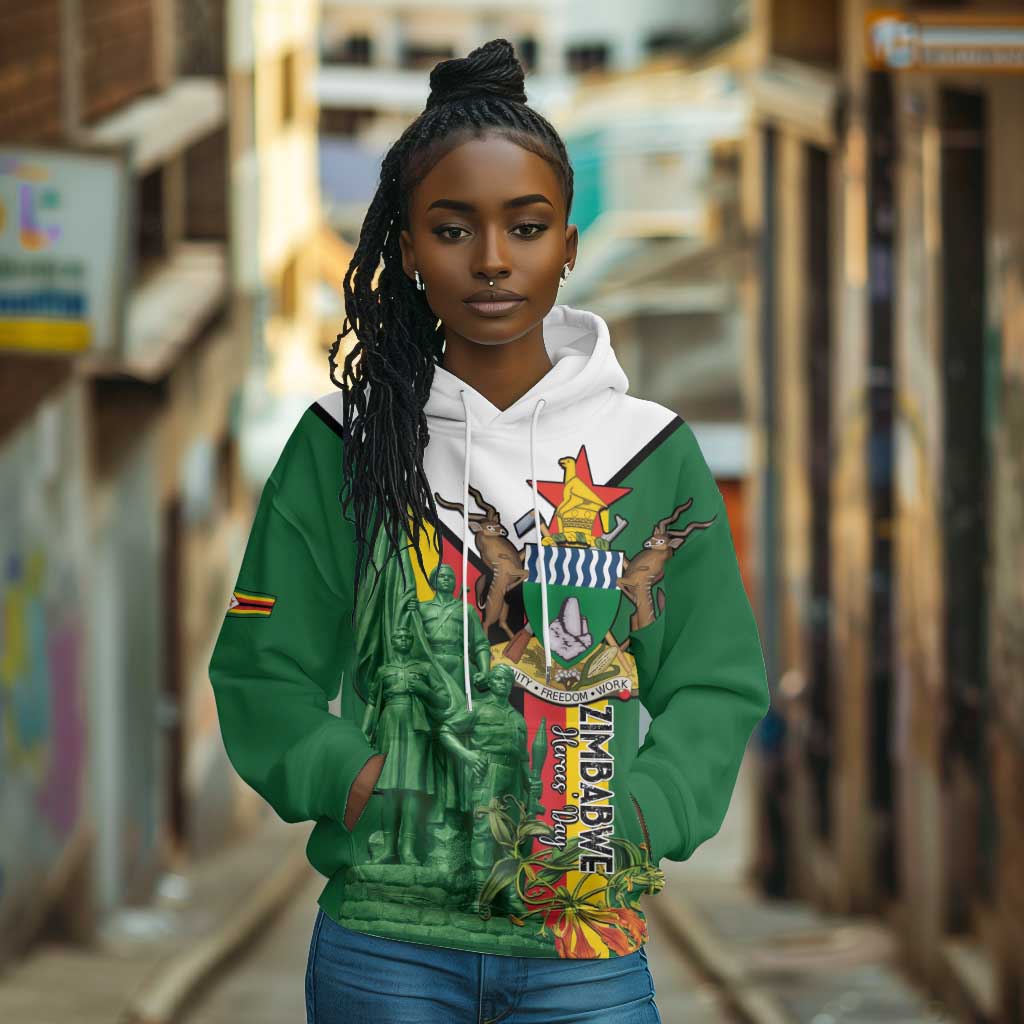 Personalized Zimbabwe Heroes' Day Hoodie Nyika yeZimbabwe Monument - Coat Of Arms - African Pride