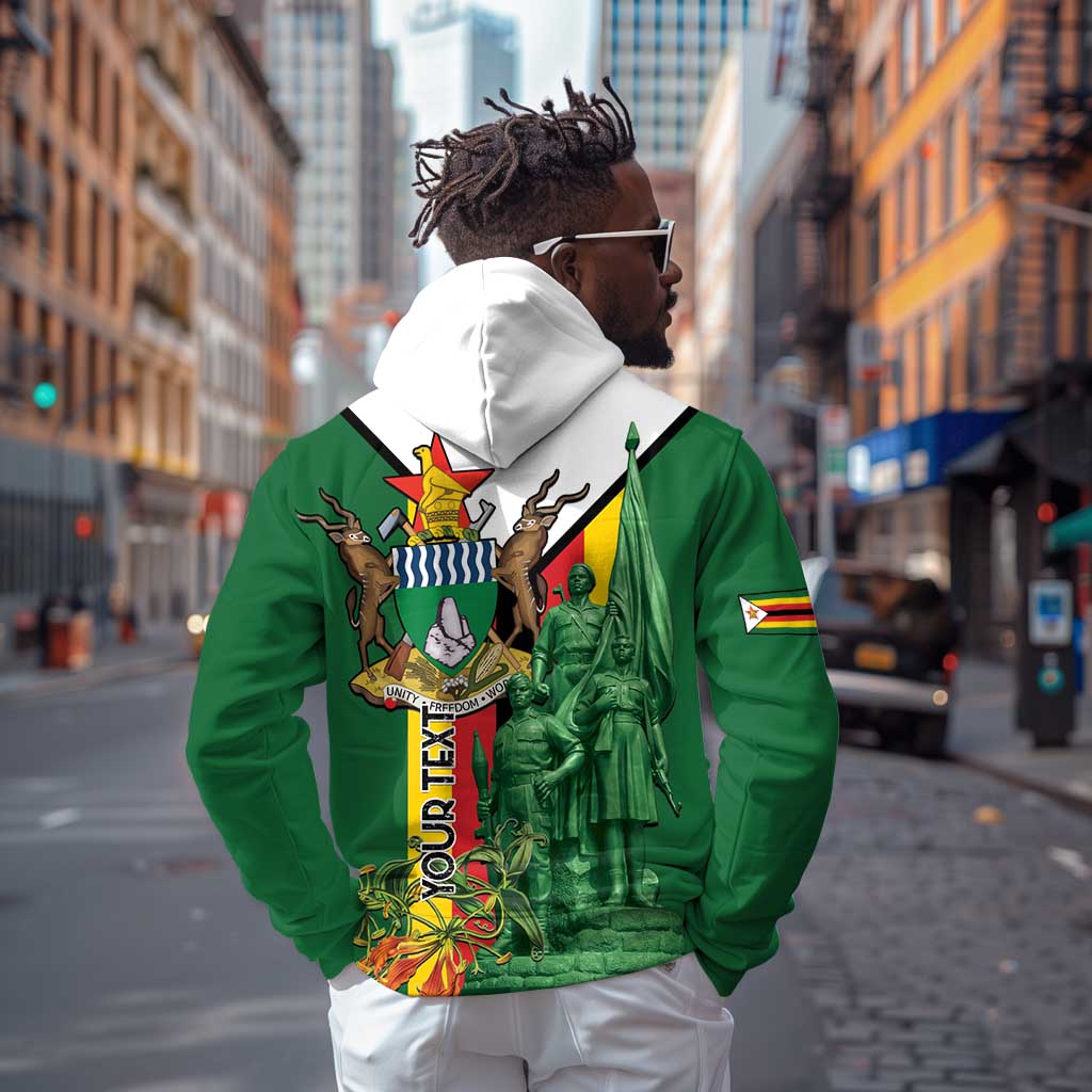 Personalized Zimbabwe Heroes' Day Hoodie Nyika yeZimbabwe Monument - Coat Of Arms - African Pride