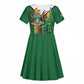 Personalized Zimbabwe Heroes' Day Kid Short Sleeve Dress Nyika yeZimbabwe Monument - Coat Of Arms - African Pride
