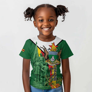 Personalized Zimbabwe Heroes' Day Kid T shirt Nyika yeZimbabwe Monument - Coat Of Arms - African Pride