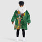 Personalized Zimbabwe Heroes' Day Kid Wearable Blanket Hoodie Nyika yeZimbabwe Monument - Coat Of Arms - African Pride