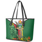Zimbabwe Heroes' Day Leather Tote Bag Nyika yeZimbabwe Monument - Coat Of Arms - African Pride