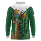 Personalized Zimbabwe Heroes' Day Long Sleeve Polo Shirt Nyika yeZimbabwe Monument - Coat Of Arms - African Pride