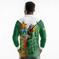 Personalized Zimbabwe Heroes' Day Long Sleeve Polo Shirt Nyika yeZimbabwe Monument - Coat Of Arms - African Pride