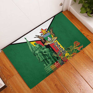 Zimbabwe Heroes' Day Rubber Doormat Nyika yeZimbabwe Monument - Coat Of Arms - African Pride