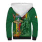 Personalized Zimbabwe Heroes' Day Sherpa Hoodie Nyika yeZimbabwe Monument - Coat Of Arms - African Pride