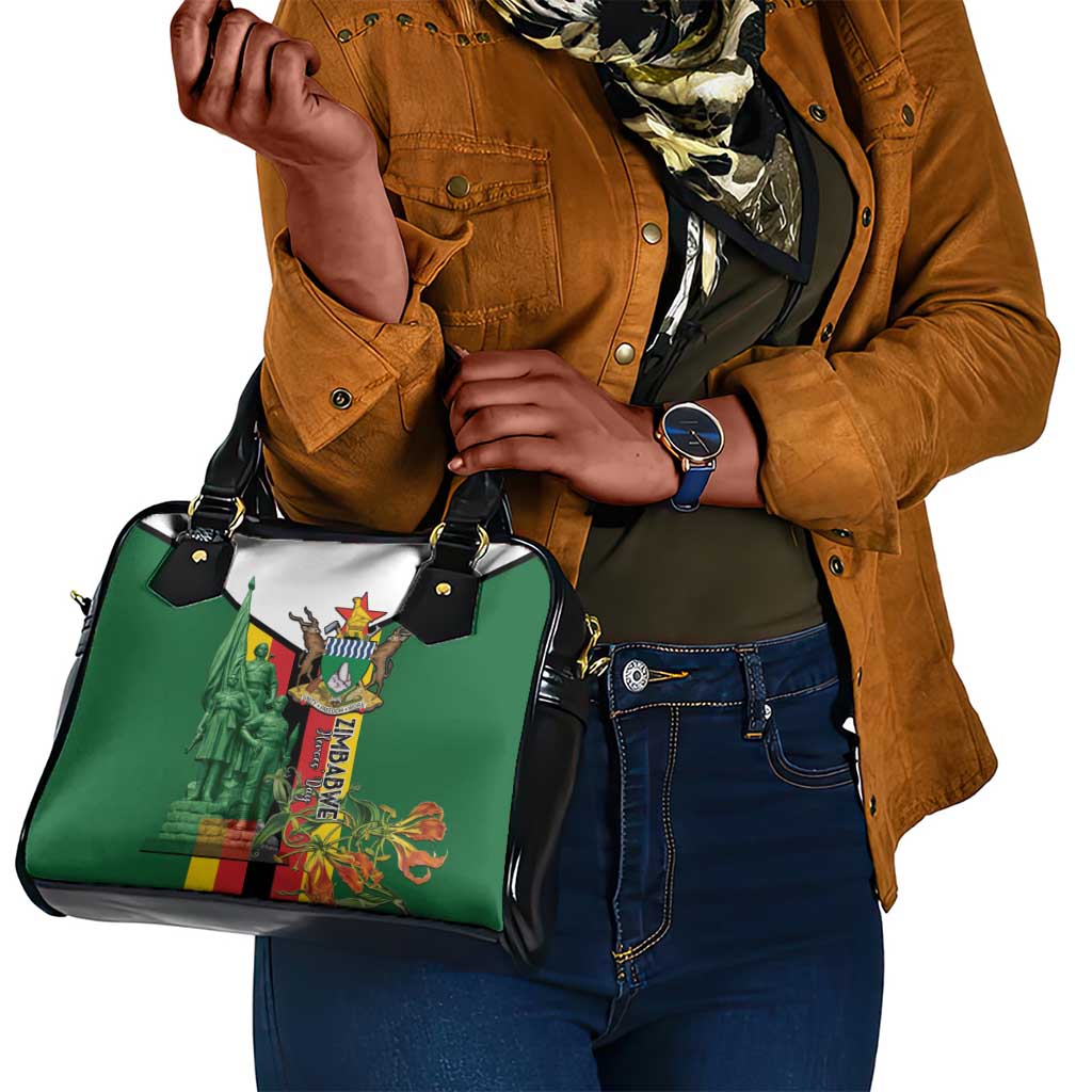 Zimbabwe Heroes' Day Shoulder Handbag Nyika yeZimbabwe Monument - Coat Of Arms - African Pride