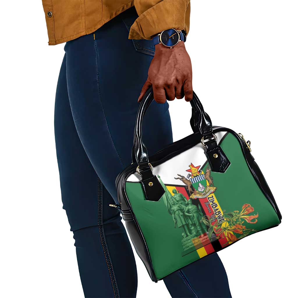 Zimbabwe Heroes' Day Shoulder Handbag Nyika yeZimbabwe Monument - Coat Of Arms - African Pride