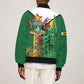Personalized Zimbabwe Heroes' Day Sleeve Zip Bomber Jacket Nyika yeZimbabwe Monument - Coat Of Arms - African Pride