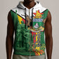 Personalized Zimbabwe Heroes' Day Sleeveless Zip Hoodie Nyika yeZimbabwe Monument - Coat Of Arms - African Pride