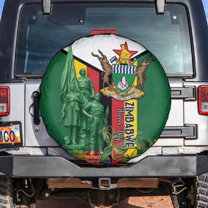 Zimbabwe Heroes' Day Spare Tire Cover Nyika yeZimbabwe Monument - Coat Of Arms - African Pride