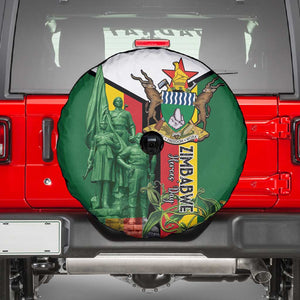 Zimbabwe Heroes' Day Spare Tire Cover Nyika yeZimbabwe Monument - Coat Of Arms - African Pride
