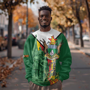 Personalized Zimbabwe Heroes' Day Sweatshirt Nyika yeZimbabwe Monument - Coat Of Arms - African Pride