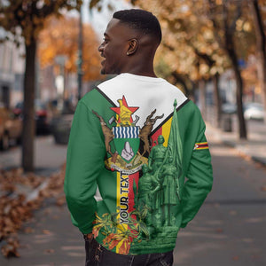 Personalized Zimbabwe Heroes' Day Sweatshirt Nyika yeZimbabwe Monument - Coat Of Arms - African Pride